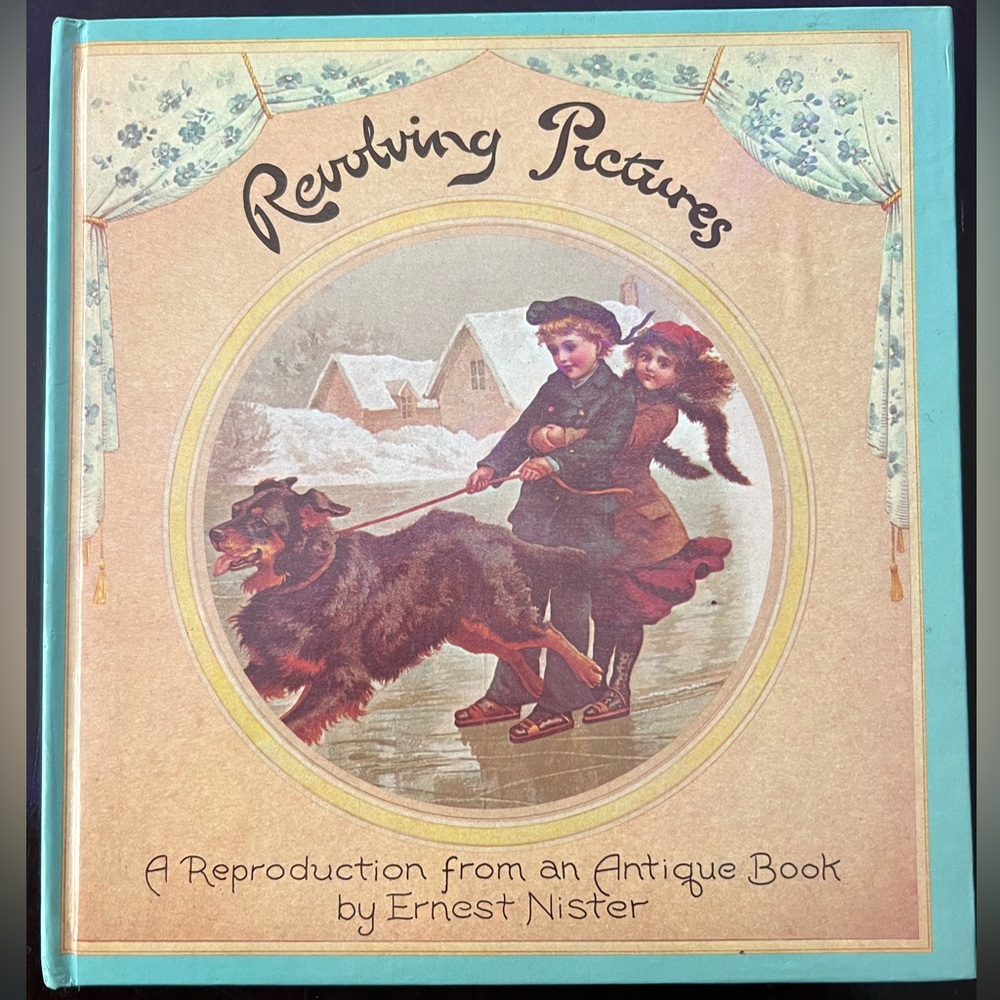 3/$20 💜 Vintage REVOLVING PICTURES Victorian Repro Children’s Book